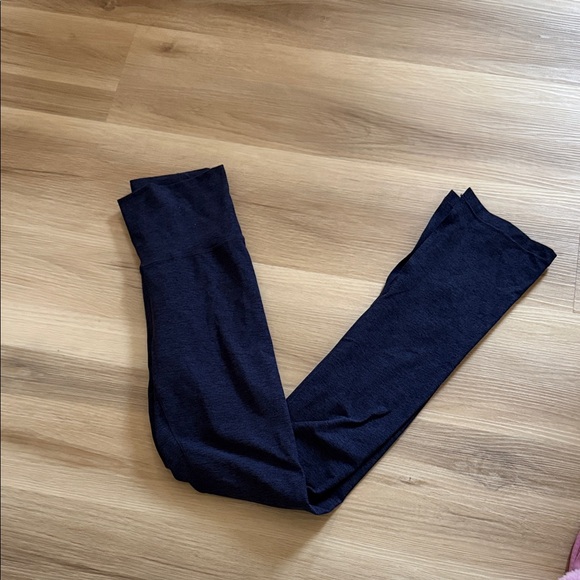 Calla Pants - CALA Heathered Blue Mini Split Flare Leggings